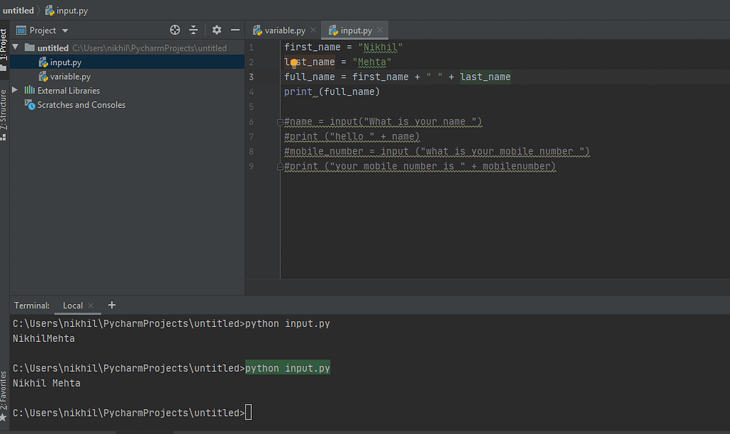 Input Python