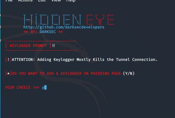 Phishing tool