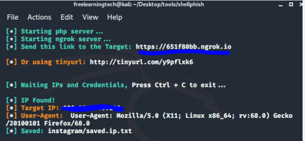Phishing tool