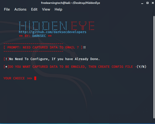 Phishing tool