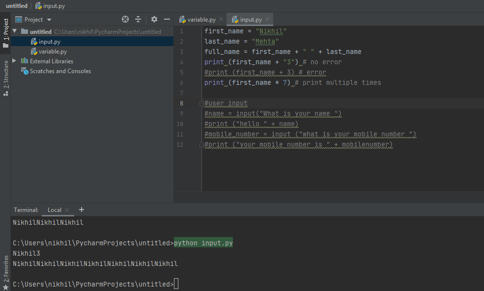 Input Python